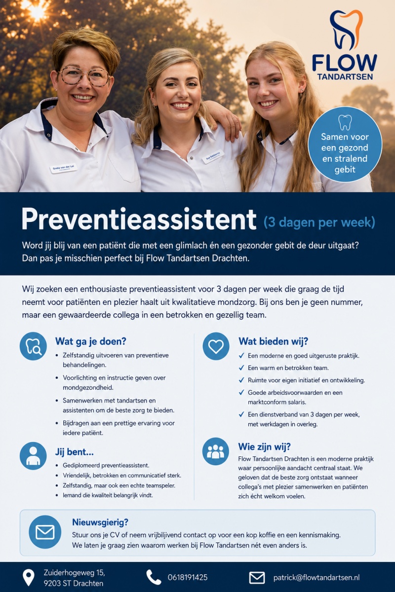 Vacature Tandartsassisitent(e)